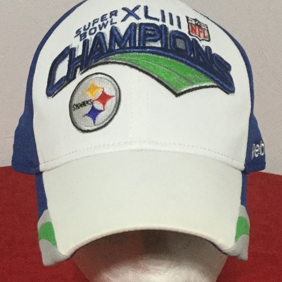 Pittsburgh STEELERS SB XLIII CHAMPS Reebok Hat NEW - Picture 2 of 7